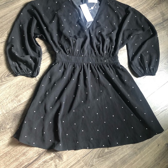 Sage The Label 🌿 Black Flowy Star Boho Dress S - Picture 6 of 9